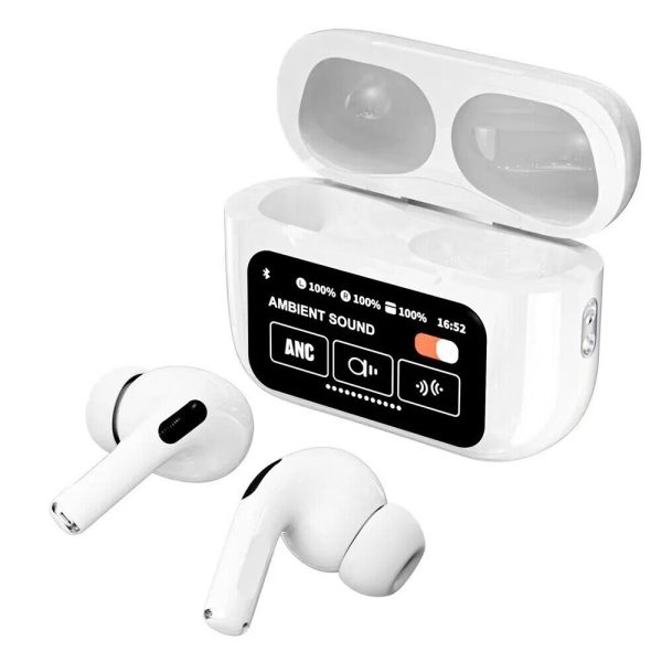A9 Pro ANC Earbuds Touch Screen Display - Image 2