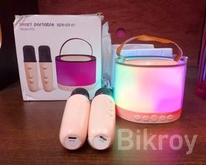 Karaoke K52 Speaker Kit Portable Machine with Handheld 2 Mics