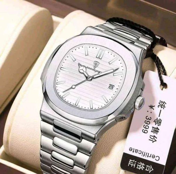 Poedagar 613 Luxury Stainless Steel Strap Watch