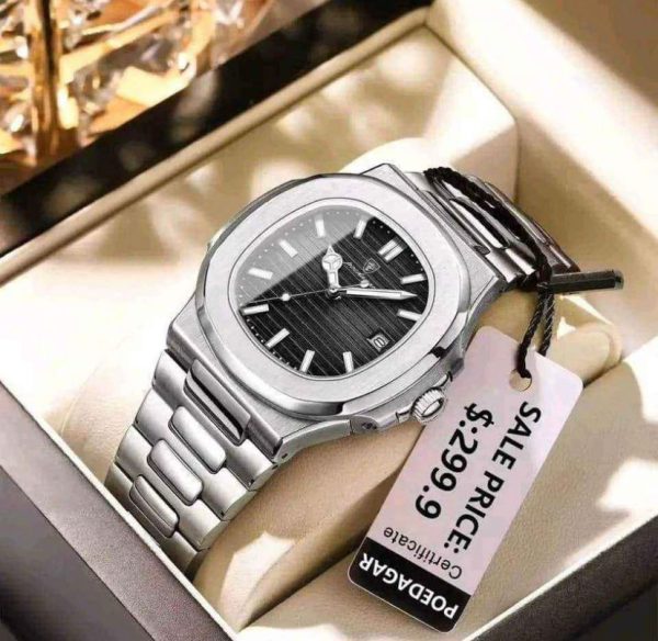 Poedagar 613 Luxury Stainless Steel Strap Watch