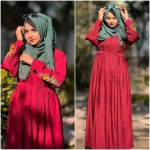Stylish Embrodery Borkha(শুধু বোরকা)