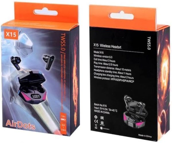 X15 Wireless Bluetooth Earbuds