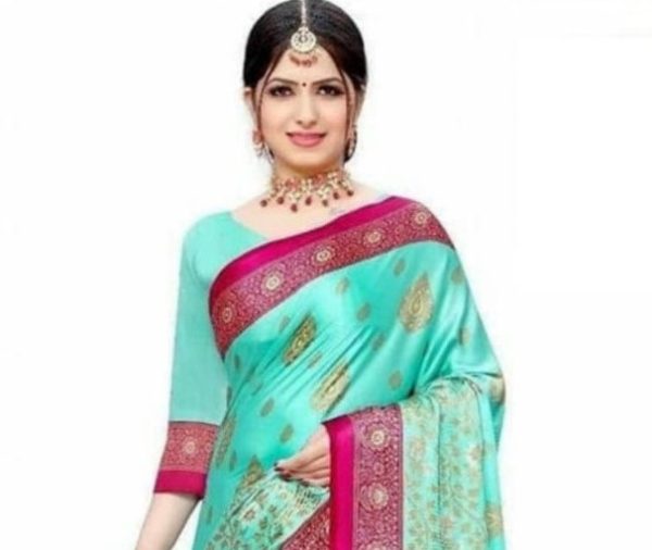অরিজিনাল ইন্ডিয়ান সিল্ক শাড়ি - Image 2