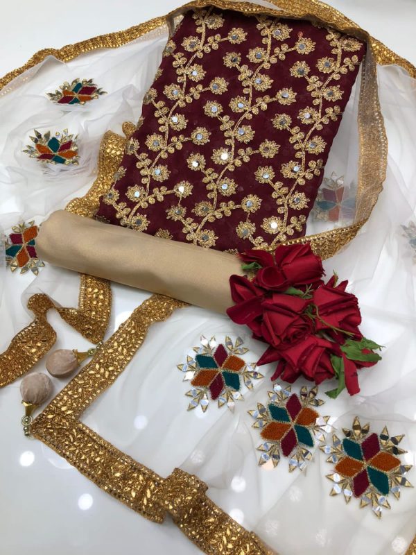 এমব্রয়ডারি থ্রি পিস - Image 3
