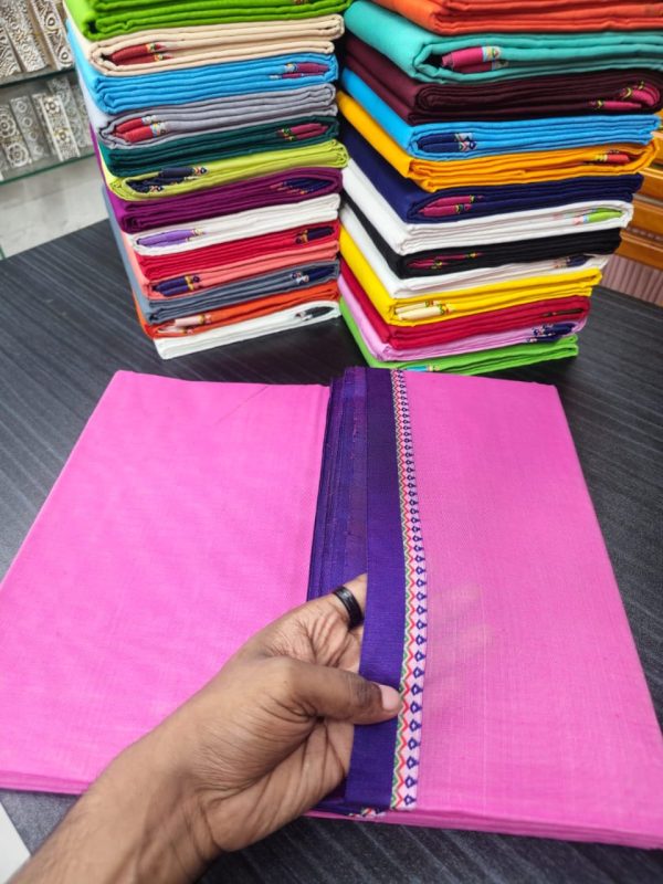 কটন নকশি পাড় শাড়ি