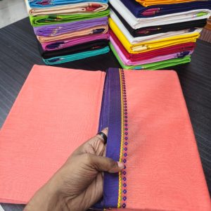 কটন নকশি পাড় শাড়ি