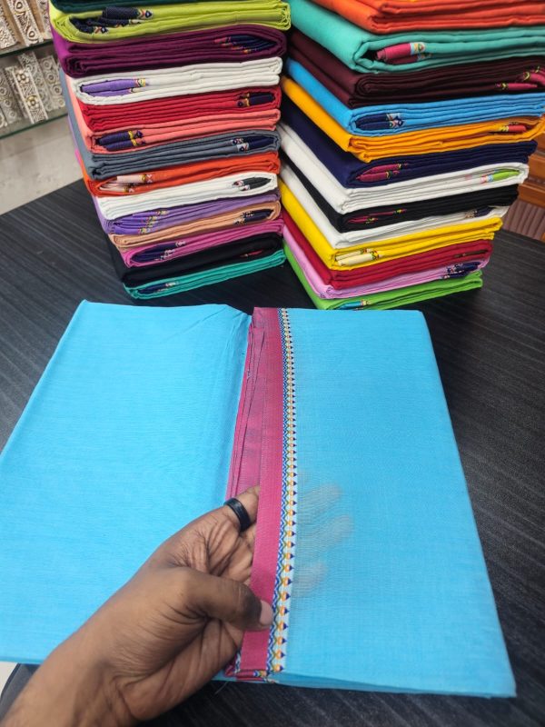 কটন নকশি পাড় শাড়ি