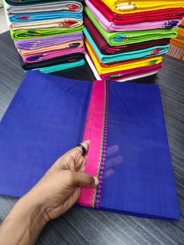 কটন নকশি পাড় শাড়ি
