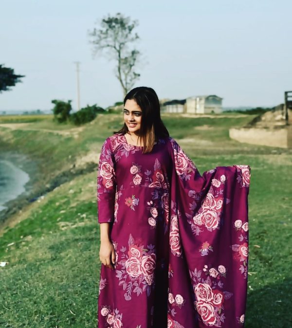 গোলাপ গ্রাউন রেডিমেড - Image 5