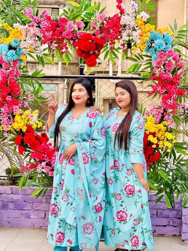 গোলাপ গ্রাউন রেডিমেড - Image 3
