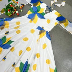 গোলাপ গ্রাউন (রেডিমেড ২-পিস)