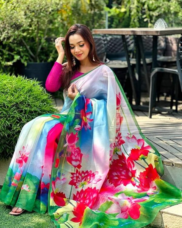 চান্দুরি সিল্ক শাড়ি - Image 3