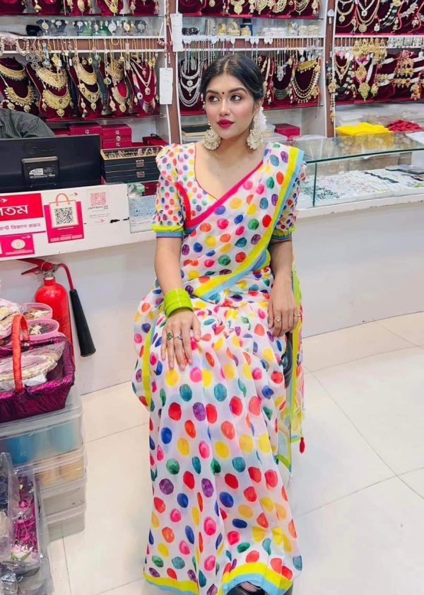 চান্দুরি সিল্ক শাড়ি - Image 4
