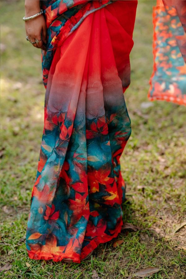 চান্দুরি সিল্ক শাড়ি - Image 4