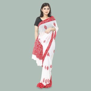 জর্জেট প্রিন্ট শাড়ী