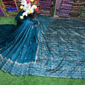 ব্লক প্রিন্ট শাড়ি