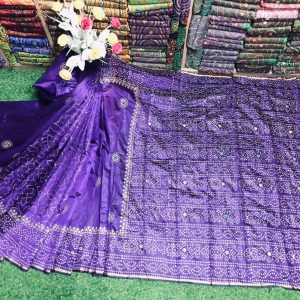 ব্লক প্রিন্ট শাড়ি