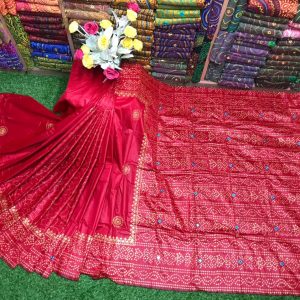 ব্লক প্রিন্ট শাড়ি