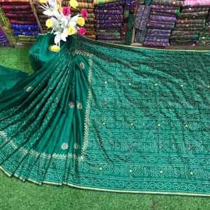 ব্লক প্রিন্ট শাড়ি