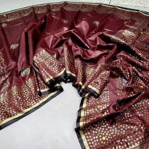 ব্লক প্রিন্ট শাড়ি
