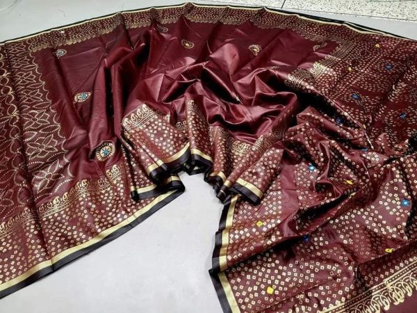 ব্লক প্রিন্ট শাড়ি