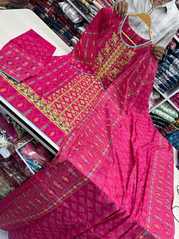 রেডিমেড কটন বুটিক থ্রি পিস - Image 3