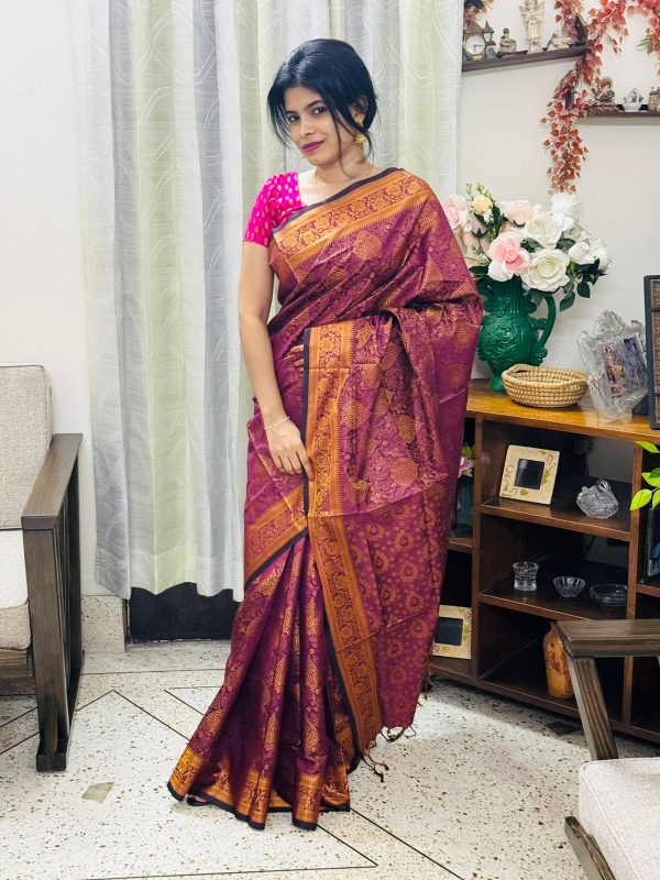 সিল্ক কাতান শাড়ি - Image 3