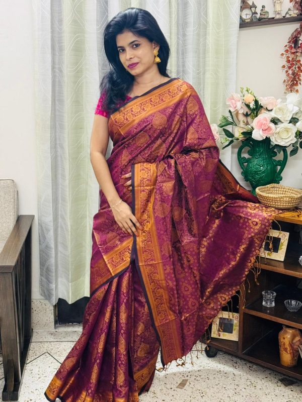 সিল্ক কাতান শাড়ি