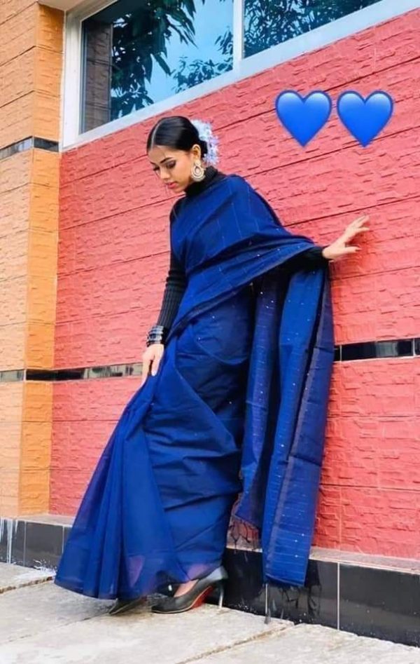 স্টাইলিশ চুমকি শাড়ি