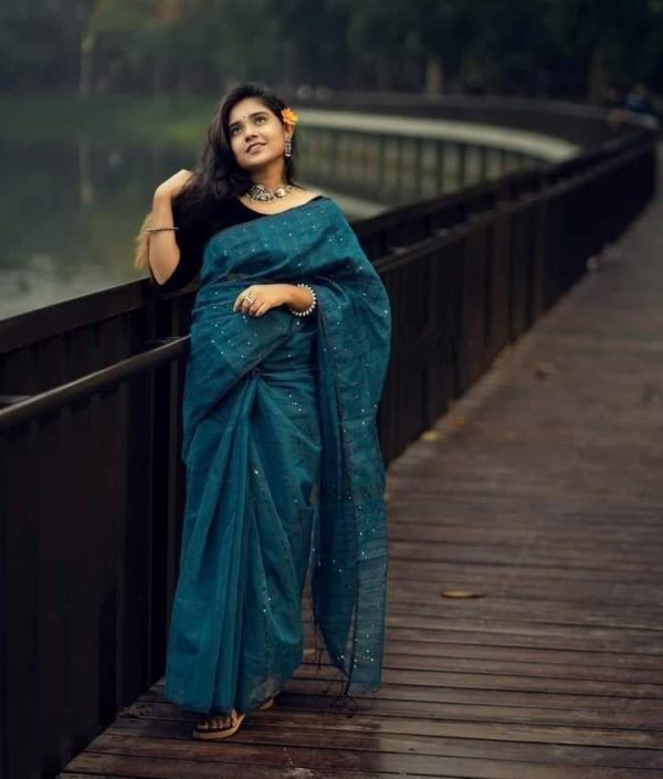 স্টাইলিশ চুমকি শাড়ি