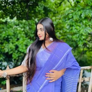 স্টাইলিশ চুমকি শাড়ি