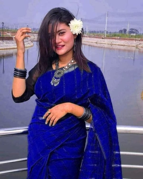 স্টাইলিশ চুমকি শাড়ি
