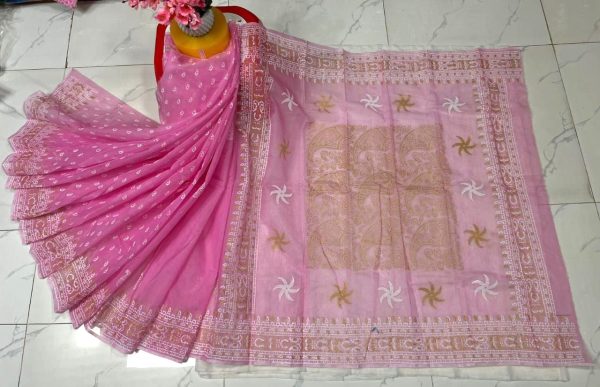 হাফ সিল্ক ব্লক প্রিন্ট শাড়ি কালেকশন