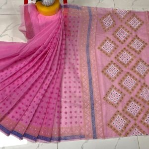 হাফ সিল্ক ব্লক প্রিন্ট শাড়ি কালেকশন