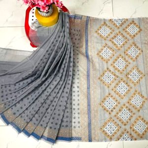 হাফ সিল্ক ব্লক প্রিন্ট শাড়ি কালেকশন
