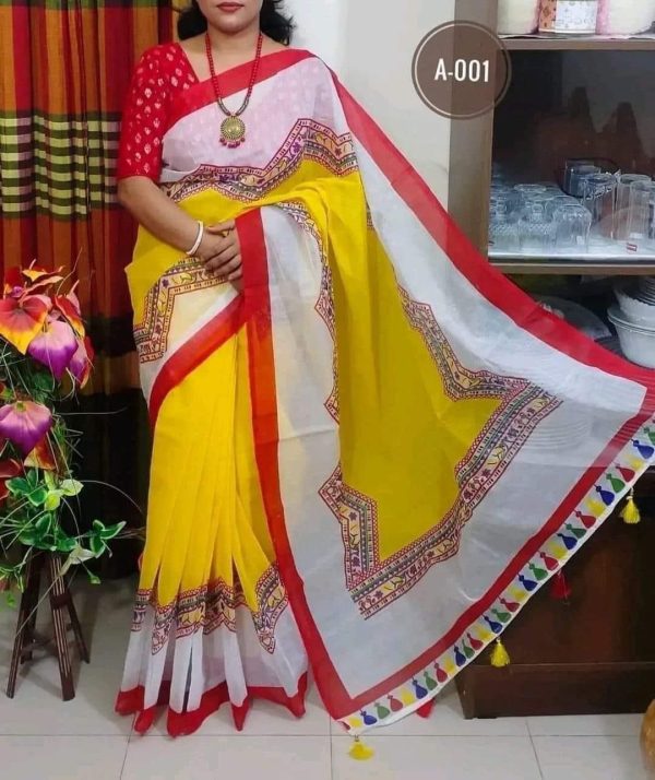 হাফ সিল্ক শাড়ি - Image 2