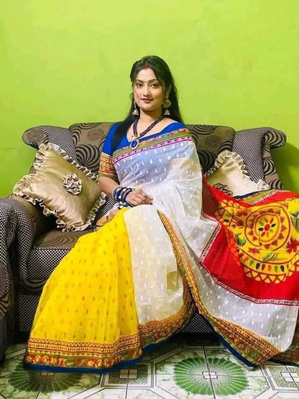 হাফ সিল্ক শাড়ি