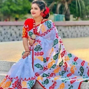 হাফ সিল্ক শাড়ি