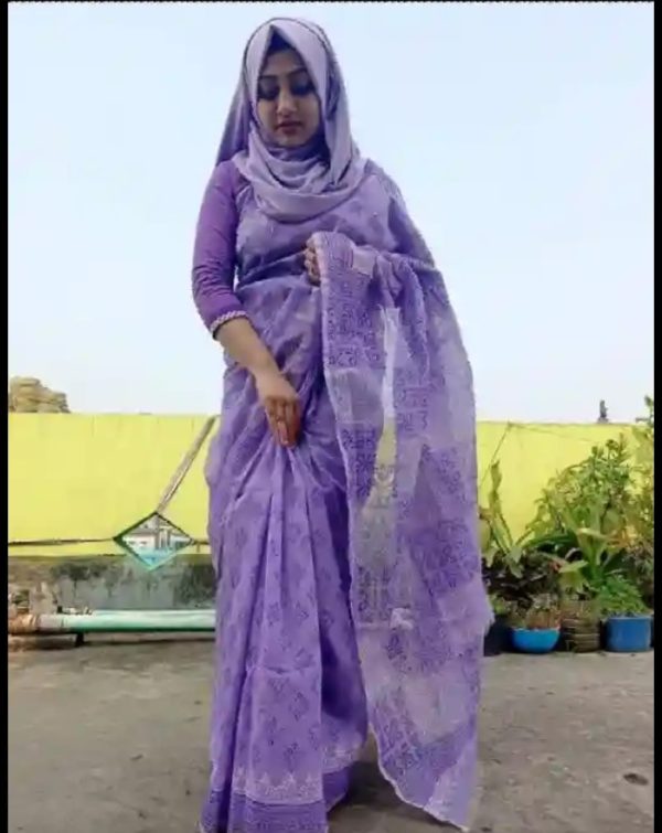 হাফ সিল্ক শাড়ি