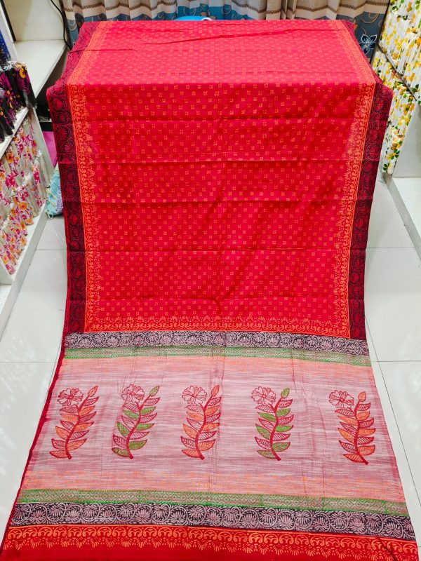 হাফ সিল্ক শাড়ি