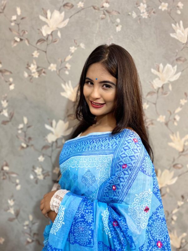 হাফ সিল্ক শাড়ি