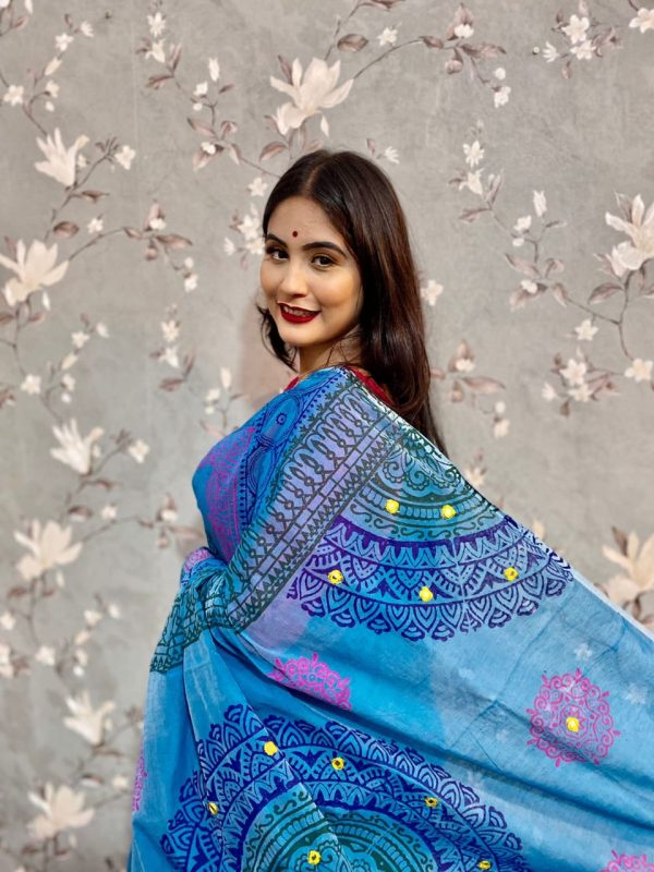 হাফ সিল্ক শাড়ি