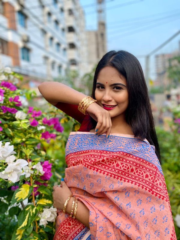 হাফ সিল্ক শাড়ি