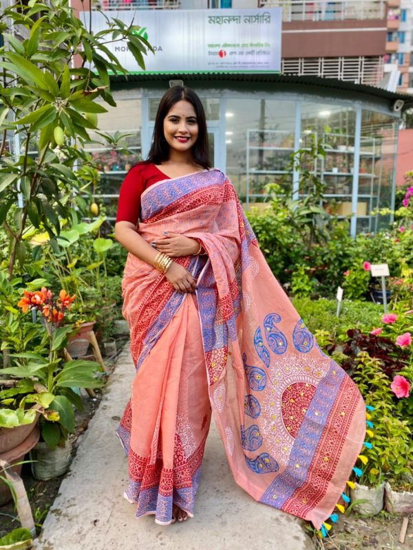 হাফ সিল্ক শাড়ি