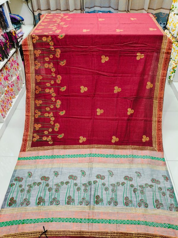 হাফ সিল্ক শাড়ি