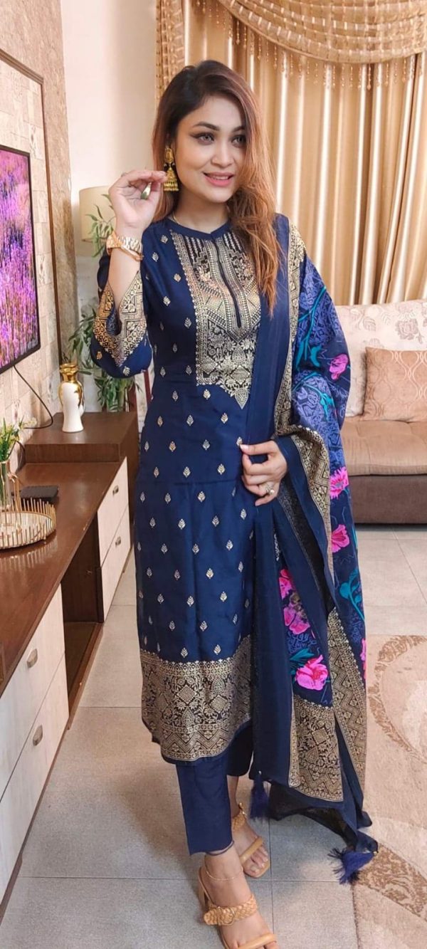 🇧🇩আন স্টিচড থ্রি পিস🇧🇩