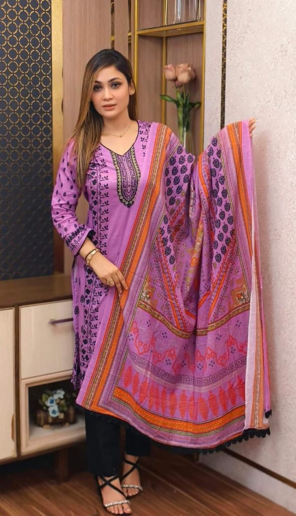 🇧🇩আন স্টিচড থ্রি পিস🇧🇩