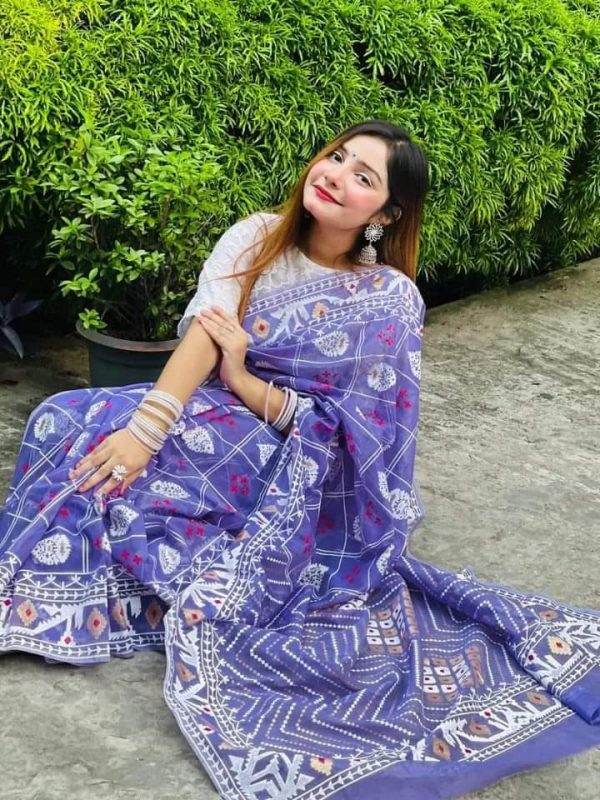 💥প্রিমিয়াম কোয়ালিটর হাফ সিল্ক শাড়ি💥