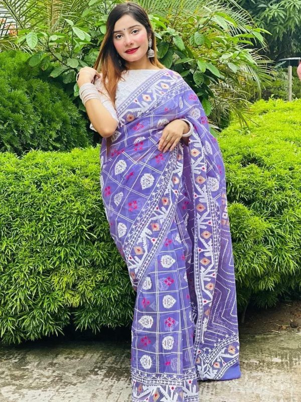 💥প্রিমিয়াম কোয়ালিটর হাফ সিল্ক শাড়ি💥
