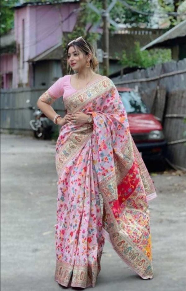 💥প্রিমিয়াম কোয়ালিটর হাফ সিল্ক শাড়ি💥
